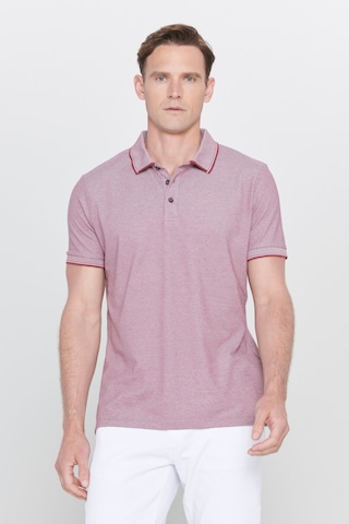 AC&Co / Altınyıldız Classics 4A4820200047BRDM Düğmeli Polo Yaka Cepsiz Slim Fit Erkek Tişört Bordo