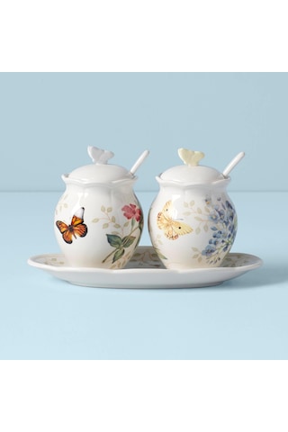 Lenox Butterfly Meadow Baharat & Sos Seti Beyaz