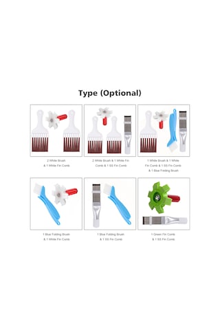 Shineyee Buzdolabı Ve Klima Temizliği İçin 2'li Set: Katlanabilir Fırça Ve Kanat Tarağı