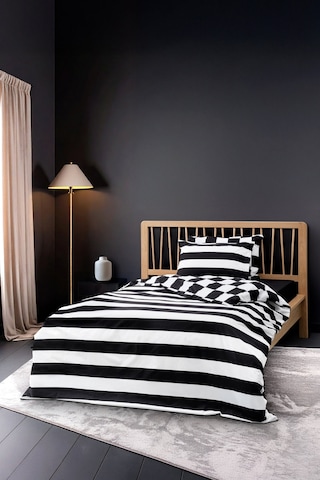 Cozy Home Mono Tek Kişilik Lastikli Çarşaflı Nevresim Takımı Code Siyah Siyah