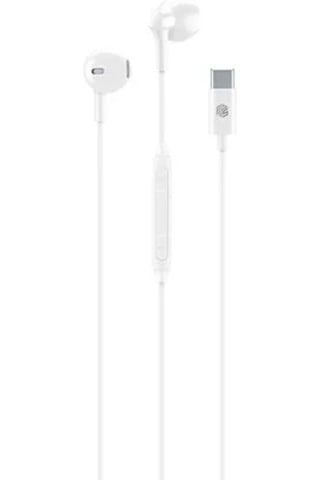 Music Sound Type-c Capsule Kablolu Kulak Içi Kulaklık Beyaz -