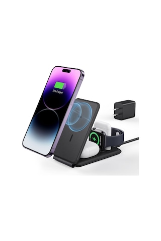 3'ü 1 Arada Şarj İstasyonu Apple Uyumlu iPhone + Watch Airpods