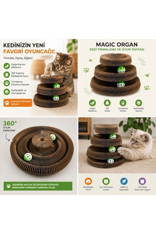 Majo İki Katlı Karton Tırmalama