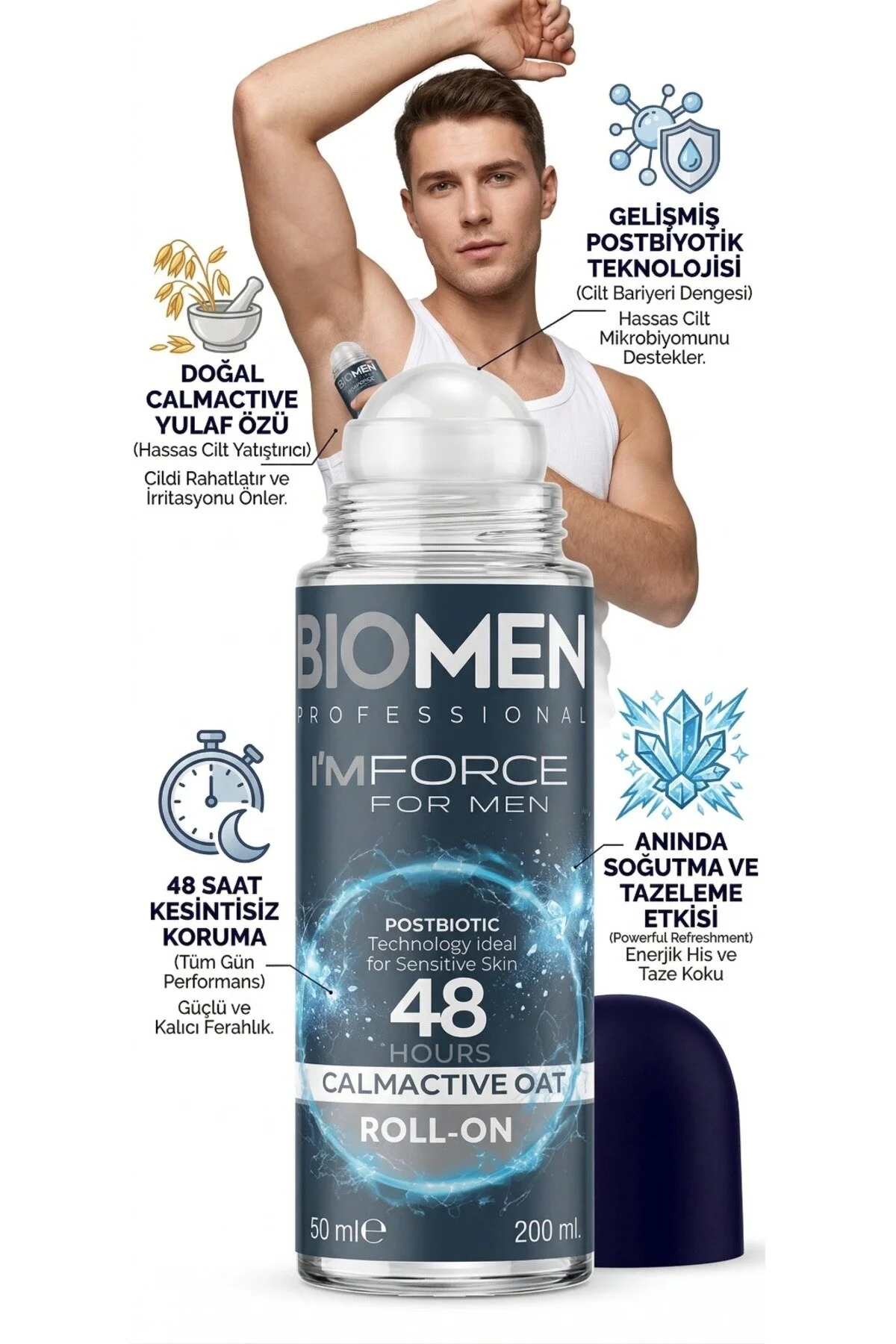 Roll-on For Men Ferahlatıcı Etki I'm Force 50 Ml