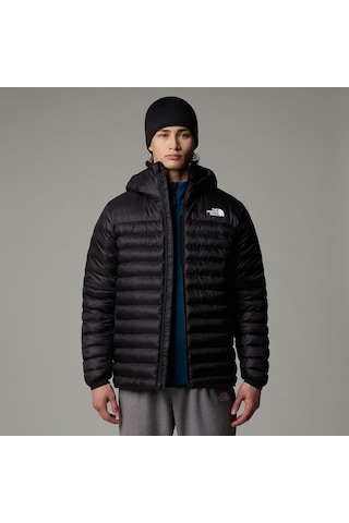 Siyah The North Face Erkek Kaz Tüyü Mont Terra Peak Hoodie Nf0a88 001