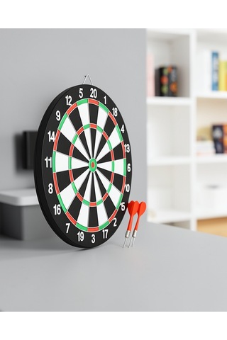 Ahşap Dart Tahtası 12 İnç 4 Dart Ok Seti