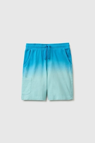 United Colors Of Benetton Erkek Çocuk Turkuaz Mix Arka Cebi Logo Detaylı Beli İpli Bermuda Şort 6-14 Yaş -2854