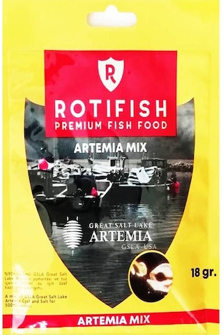 Artemia Çıkartma Seti Kepçeli  - 1 Adet Rotifish Artemia Mix 18 G