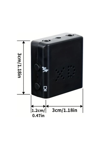 Xuweiwei Black Twopcs Mini Kamera Seti: Sd Destekli Ev Bebek Kedi Nöbetçi Kamera Hareket Algılama Dahili Pil