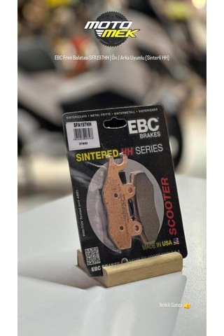 Suzukı Uh200 Burgman Ön Balata Ebc Fren Balatası Sfa197hh Ön / Arka Uyumlu Sinterli Hh