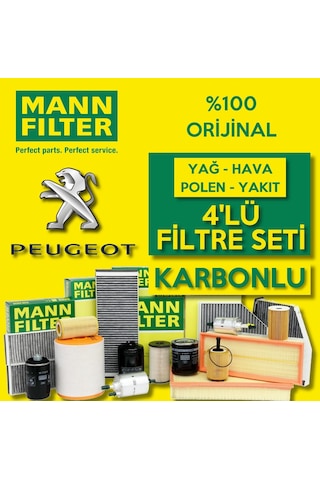 Peugeot Partner 1.6 Hdi Euro 5 2011 Üzeri Mann Filtre Bakım Seti (495330415)