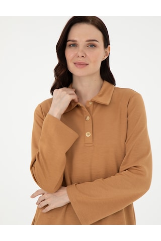Pierre Cardin Kadın Camel Elbise Örme 50308163-vr015 Camel
