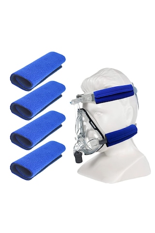Cpap Kayış Kılıfı 4 Lü Set Yumuşak Polar Maske Kayış Pedi Tam Maske Uyumlu
