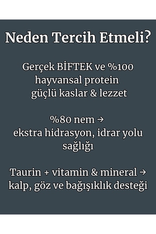 Biftekli Yaş Kedi Maması 85 Gr X 4 Adet Yetişkin Kediler İçin