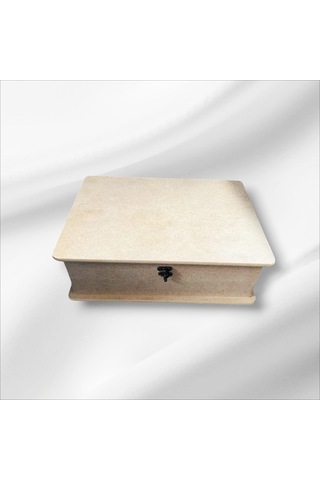 Ahşap- Boyanabilir- Klipsli Asansörlü Takı Kutusu