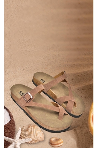 Fox Shoes Taba Kadın Terlik B777753002 Taba