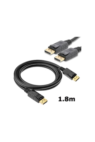 Displayport To Displayport Kablosu Display Port Dp Bağlantı 1.8 M