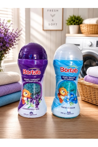 Bortab Çamaşır Koku Boncuğu Granül Yumuşatıcı 2'li Avantaj Paketi - Lavanta Ve Ferahlık 400 G Diğer