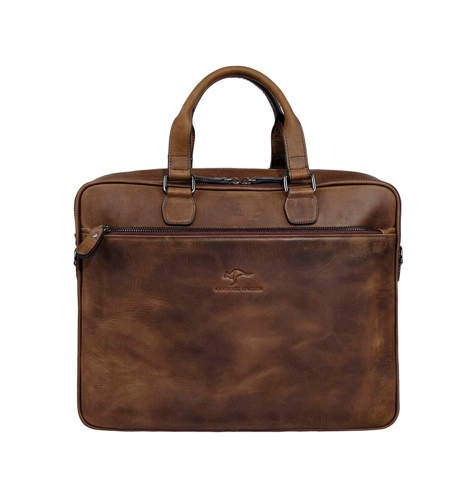 Hakiki Dana Deri Crazy Horse Koyu Camel Erkek Laptop & Evrak Çantası 7763-zkc-115010 Siyah