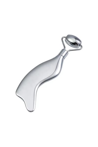 Metal Cilt Sıkılaştırıcı Face Gua Sha Rulosu Yüz Masaj Roller Model 5
