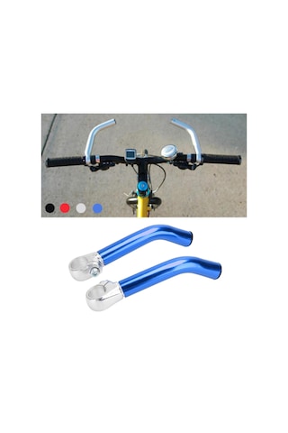 Suntek Yol Dağ Bisikleti Bisiklet Alaşımı Aero Dinlenme Gidon Mavi