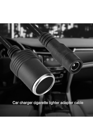 Moveevo 12v Araba Sigara Çakmak Adaptörü - 5.5 2.1mm Dc Dişi Bağlantı, 30cm Uzunluk, Saf Bakır Tel, Araba Hava Pompa Ve Buzdolabı İçin