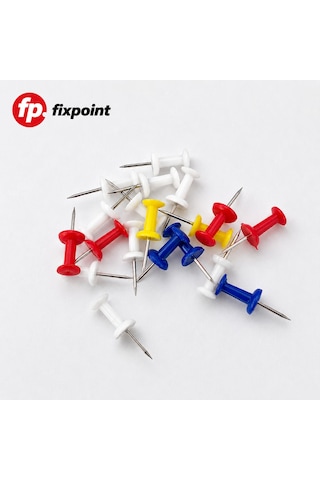 Harita Çivisi Çok Renkli 1 Kutu 20 Adet Fixpoint P-2459