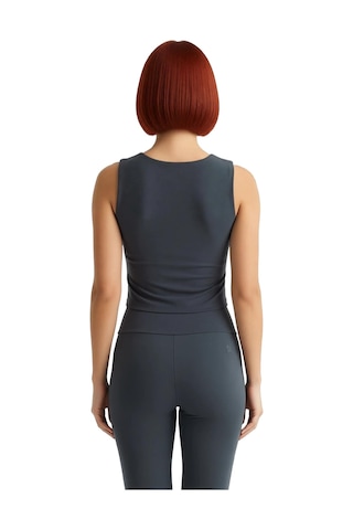 Ersefa Kadınlar İçin Konforlu Ve Şık İçi Pedli Örme Spor Bluz Kaliteli Ş Antrasit