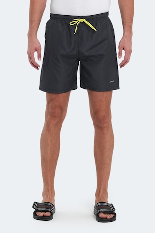 Slazenger Reno Erkek Cepli Deniz Şortu Koyu Gri Mayo Koyu Gri
