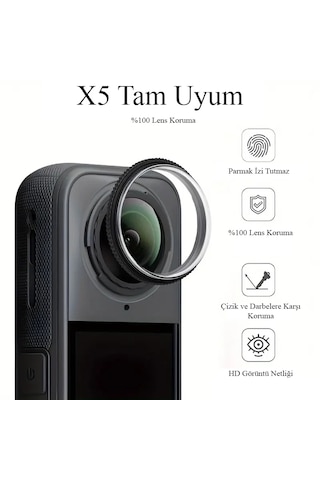 Teknoroket Insta360 X5 Lens Guard - Profesyonel Lens Koruma