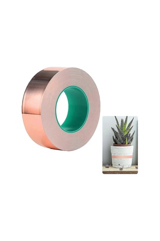 20 M 30 Mm Genişliğinde İletken Yapışkanlı Sümüklü Böcek Kovucu Bakır Folyo Bant Diğer