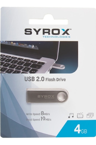 Syrox SYX-USB-04 4 GB Usb 2.0 Flash Bellek