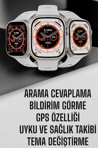 Akıllı Saat Nabız Ölçebilen Yeni Nesil Gps Ve Adımsayar Özelliği