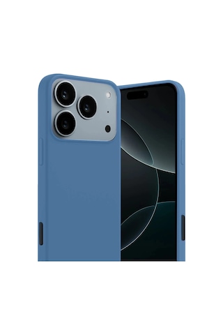 Newface - 829 - Apple Apple iPhone Uyumlu 17 Pro Max First Silikon - Glblseme - - Mavi