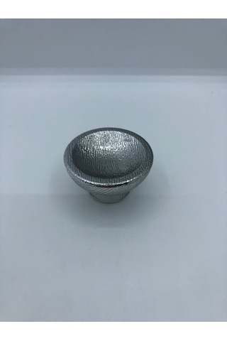 Plastik, 45 Mm Çapı Dolap, Vestiyer, Mobilya Düğme Kulp 5 Adet Krom Kaplama