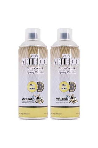 Mat Akrilik Vernik 400 Ml Sprey 2 Adet Kalıcı Şeffaf Koruma İç Ve Dış Mekan Çizilmeye Karşı Dayanıklı Kalıcı
