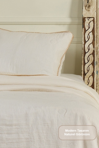 Elart Palermo Comfort Uyku Seti Çift Kişilik 3 Parça 220x240 Cm Krem Krem