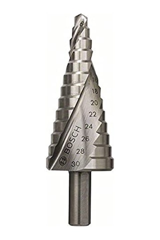 Professional Accessories Hss Kademeli Matkap Ucu Ince Malzemeler İçin, Örneğin Çelik Sac, Çap 6-30 Mm, 13 Kademeli Çok Renkli