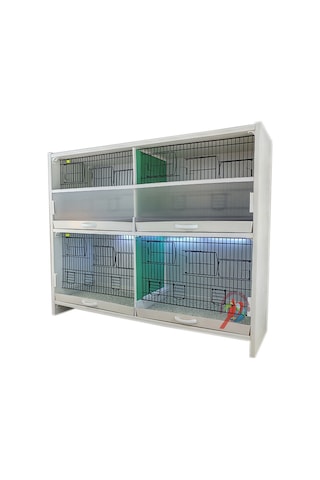 İstanbul Kafes Model 4 Pvc Kuş Dolabı