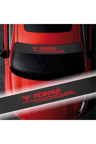 Tofaş Için Karbon Ön Cam Oto Sticker
