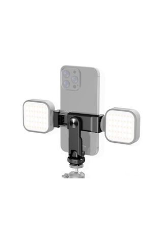 Kangvka Plastik Telefon Tutucu 360 Derece Döner 2 Soğuk Ayaklı 60-90mm Genişlik Siyah