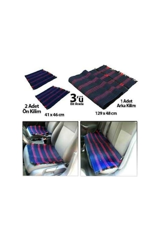 Oto Kilim 3’Lü Set Ön Ve Arka Koltuk Terletmez Konforlu