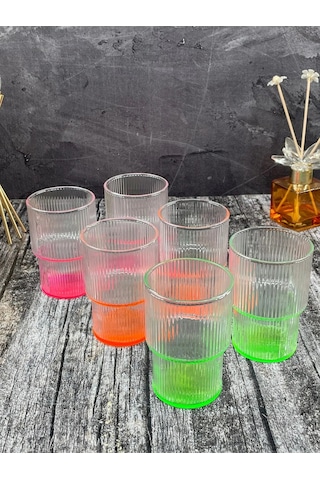 6 Lı Kristal Cam Renkli Meşrubat Su Bardağı Pinterest Origami Mod