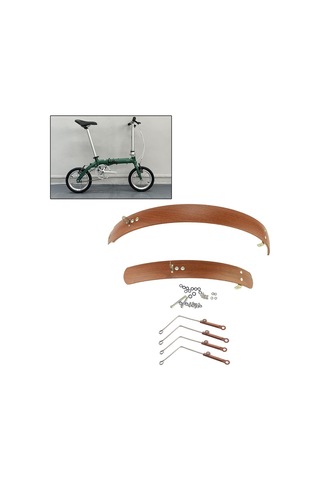 Suntek Açık Hava Bisiklet Sürme Için Ön Arka Çamurluk 16-inç-Kahverengi