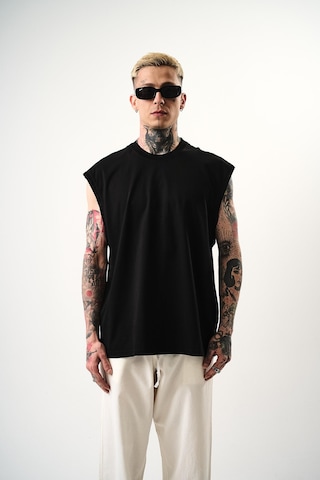 Respire Erkek Basic Tank Top Atlet Siyah