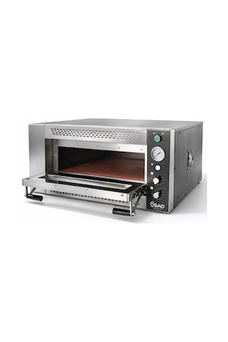Tek Katlı Elektrikli Pizza Ve Lahmacun Fırını 6 Pizza Kapasitesi 6x25cm 380v Uyumlu