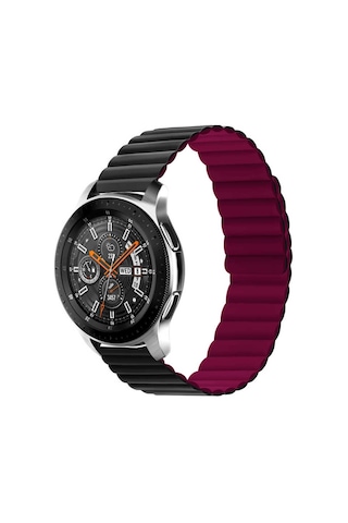 Galaxy Watch Active 2 40mm Uyumlu Krd-52 Mkst Kordon-siyah-kırmızı