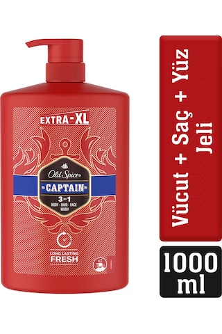 Old Spice Captain Erkekler İçin Duş Jeli Ve Şampuan 1 L