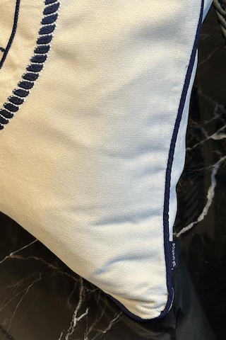 Denizci Lüx Nakışlı Keten Kırlent Kılıfı 45x45 Cm Lacivert