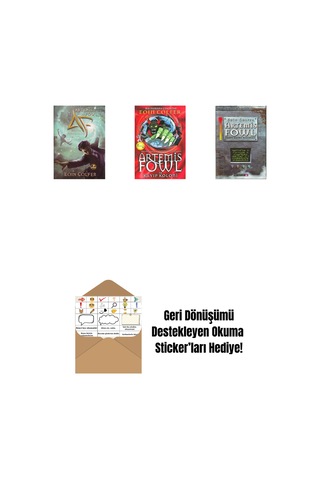 Artemis Fowl 6 - Zaman Paradoksu + Artemis Fowl 5 - Kayıp Koloni + Artemis Fowl 2 - Kuzey Kutbu Macerası + Okuma Sticker'ları